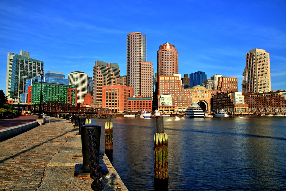 Boston Skyline with Financial District